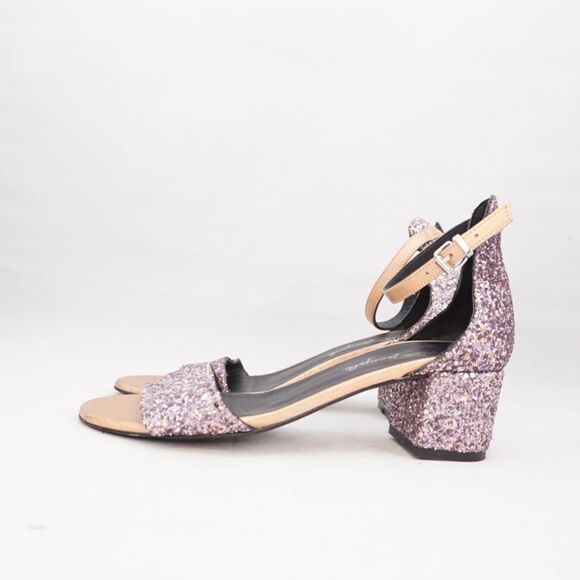 Free People Glitter Block Heels, Size 36 - Picture 5 of 9